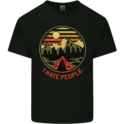 Buy I Hate People Funny Camping Outdoors Trekking Mens Cotton T-Shirt Tee Top • 8.75£