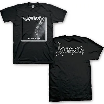 Buy Venom Calm Before The Storm Lightning New Wave Metal Band Music Shirt MM-VNM-01 • 39.55£