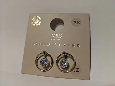 Buy Marks & Spencers Earrings M&S Gold Plated Hypoallergenic Birthday Mother's Day  • 3.48£