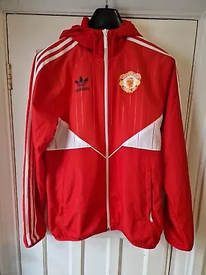 Buy Adidas Originals Man United Shell Windbreaker Jacket XS Red MUFC 2016 • 10£