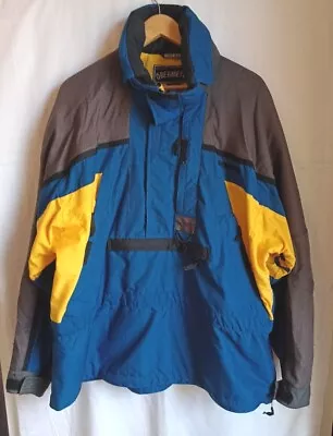 Buy Obermeyer Pullover Jacket Colour Block Ski Anorak/Windbreaker Hooded Size XL • 27.95£
