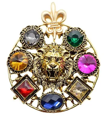 Buy Stunning Vintage Look Gold Plated Retro Lion King Celebrity Brooch Broach Pin G5 • 14.44£