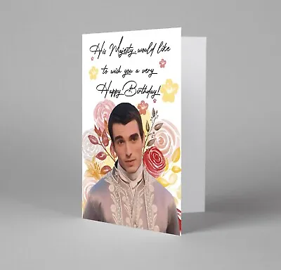 Buy King George III Bday Card Bridgerton Birthday Card Queen Charlotte Netflix Merch • 5.99£