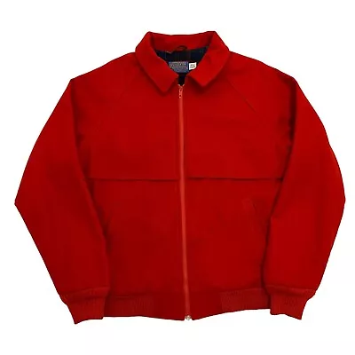 Buy Vintage Pendleton Wool Jacket Red Plaid Lined Made In USA Mens M Full Zip • 79.99£