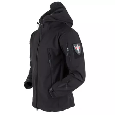 Buy Mens Combat Waterproof Jacket Warm Hooded Outdoor Tactical Coat Tops Jacket UK • 24.95£