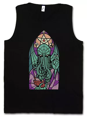 Buy CHURCH OF GREAT OLD ONE TANK TOP VEST Miskatonic Lovecraft Dunwich Cathedral • 18.14£