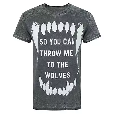 Buy Bring Me The Horizon Mens Wolves Burn Out T-Shirt NS4092 • 25.19£