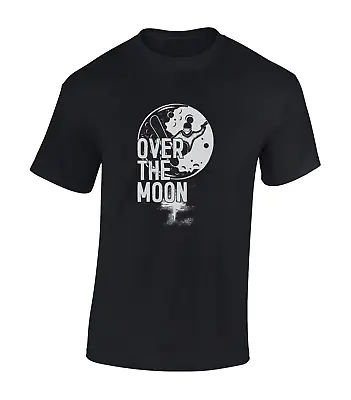 Buy Over The Moon Mens T Shirt Snowboarding Clothing Top Cool Design Funny • 7.99£