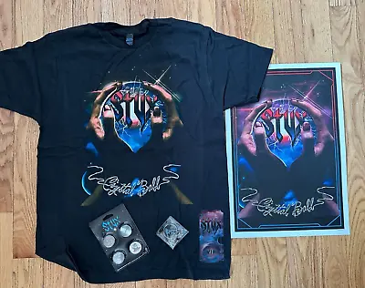 Buy STYX Crystal Ball VIP Package - Poster, Tshirt, Pins, More • 74.83£