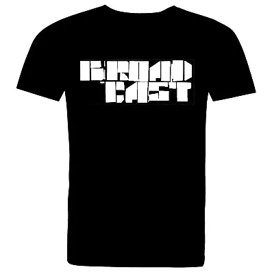 Buy Broadcast Band Logo. Full Cotton Black T Shirt, Warp Records. • 13£