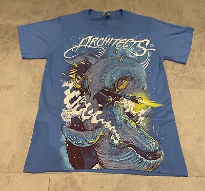 Buy Architects Whale Gun T Shirt Blue Small Ruin Nightmares • 14.99£