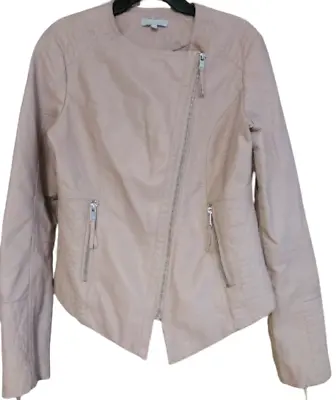 Buy Debenhams Red Herring Faux Leather Biker Jacket Pink UK 18 Rrp £55 NH012 AA 16 • 37.49£