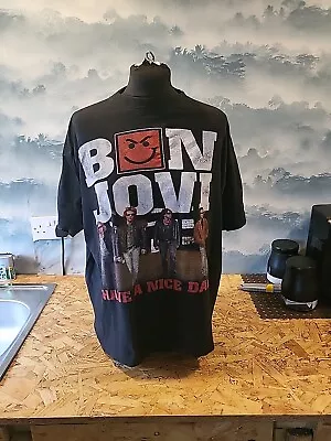 Buy Vintage 2006 Bon Jovi Have A Nice Day Europe Tour  T-shirt Men's Size Large  • 40£