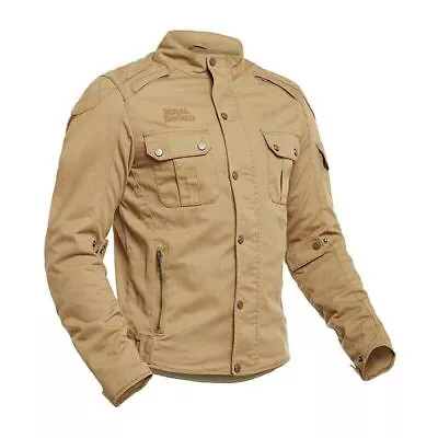 Buy Real Comfy Royal Enfield Urban Scout Light Brown Cotton Motorcycle Jacket • 84.95£