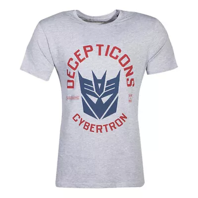 Buy Hasbro Transformers Decepticons Cybertron T-Shirt Male M Grey TS077284HSB-M • 12.29£