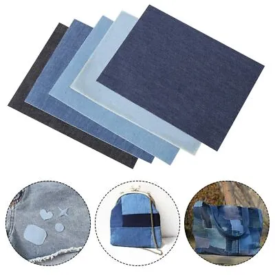 Buy Denim Fabric Iron On Patches Stickers For Clothing Jeans Jacket Repair Patches • 3.04£