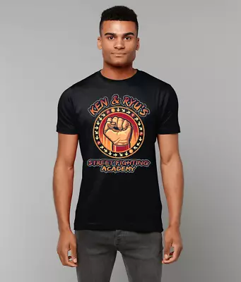 Buy Ken & Ryu Street Fighter II Streetfighter Academy T-Shirt - Original Designer • 15£