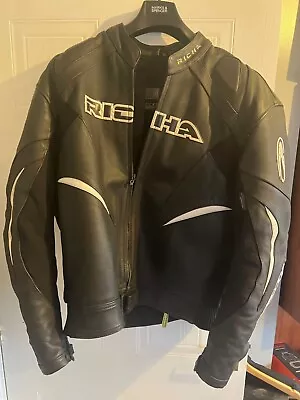 Buy Richa Leather Motorcycle Jacket Size 50 - Only Worn 7 Or 8 Times • 50£