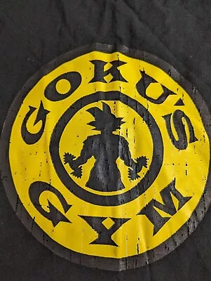 Buy Dragon Ball Z Goku's Gym Black & Yellow XL T-shirt • 10£
