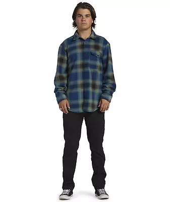 Buy Billabong Mens Furnace Flannel Check Lumberjack Overshirt - Dark Blue • 63£