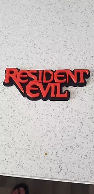 Buy RESIDENT EVIL Logo Sign 3D Printed Video Game Film Accessory Shelf & Desk Art • 4.50£