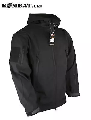 Buy Kombat UK PATRIOT Tactical Soft Shell Jacket Black Military Army Style Small • 44.95£