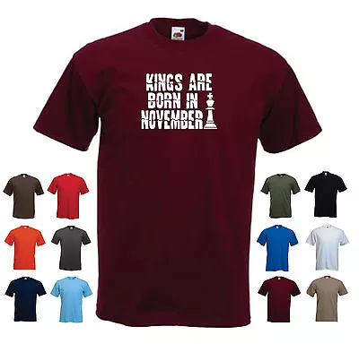 Buy 'Kings Are Born In November' Men's Custom Birthday Funny T-shirt  • 11.69£