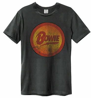 Buy Amplified David Bowie Diamond Dogs Logo Mens Charcoal T Shirt David Bowie Tee • 14.96£