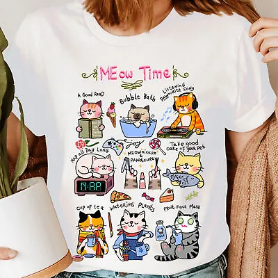 Buy Cat Animal Lovers Gift Idea For Her Funny Novelty Womens T-Shirts Tee Top #DGV2 • 9.99£