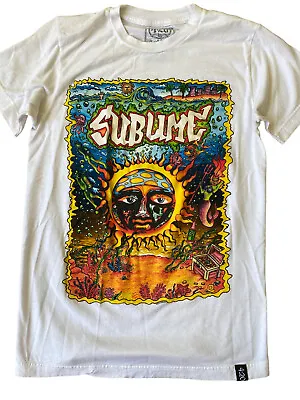 Buy Sublime 4:20  Womens Shirt Small White Graphic Short Sleeve Band Ska Reggae • 14.18£