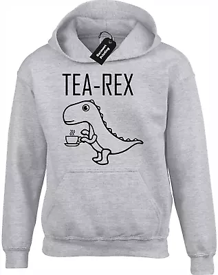 Buy Tea Rex Hoody Hoodie Funny Cool Design T Rex Dinosaur Coffee Joke Novelty • 16.99£
