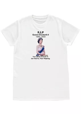 Buy Her Majesty Queen Elizabeth Ii Rip 1926-2022 Mens Womens Unisex T-shirt Gift 2xl • 12.99£