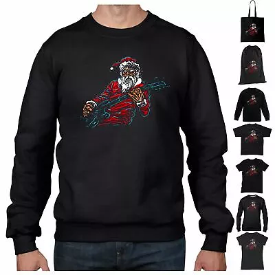 Buy Santa Claus Rock Guitarist Christmas T Shirt - Music Band Guitar Jumper • 9.95£