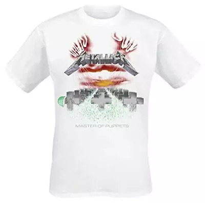 Buy METALLICA - MASTER OF PUPPETS WHITE - Size M - New T Shirt - J72z • 17.97£