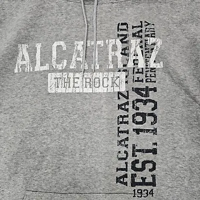 Buy Alcatraz Hoodie The Rock Alcatraz Sweatshirt Grey Size XL • 10.36£