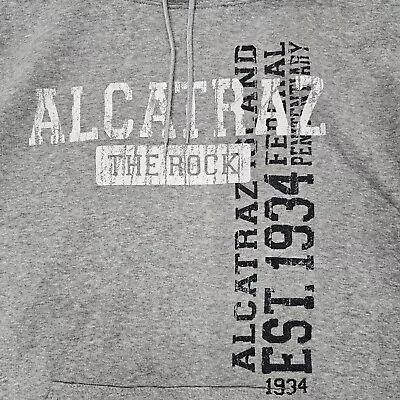 Buy Alcatraz The Rock Hoodie Alcatraz Sweatshirt Grey Size XL Graphic • 4.95£