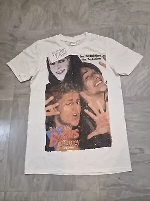 Buy Bill & Ted's Bogus Journey White Crew Neck T-Shirt Size Small BNWT • 14.99£