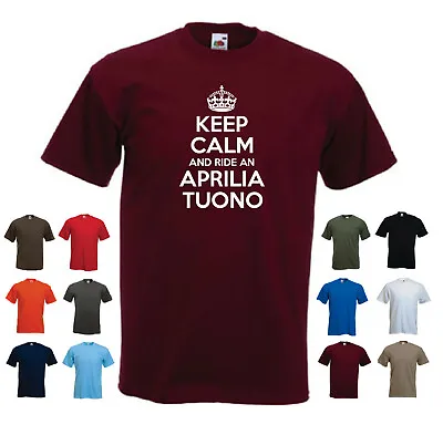 Buy 'Keep Calm And Ride An Aprilia Tuono' Men's Motorbike Motorcycle Funny T-shirt  • 11.69£