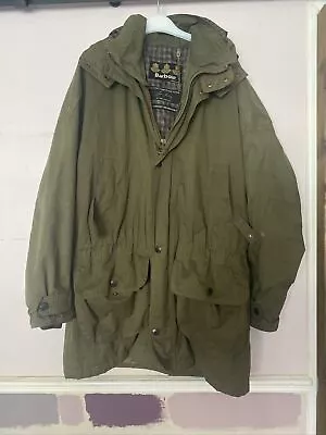 Buy BARBOUR The Northumberland Range By Lord James Percy Parka Jacket In Green • 29.99£