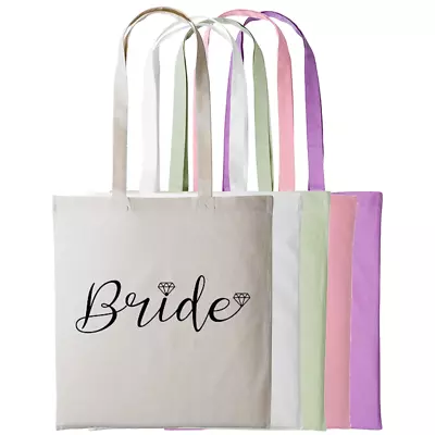 Buy Bride Tote Bag Wedding Marriage Gift Shopping Reusable Shopper Shoulder Bag • 9.95£