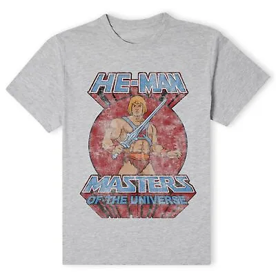 Buy Official Masters Of The Universe He-Man Distressed Unisex T-Shirt • 17.99£