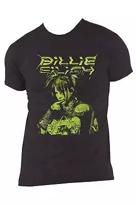 Buy Billie Eilish T Shirt Illustration New Official Unisex Black • 17.95£