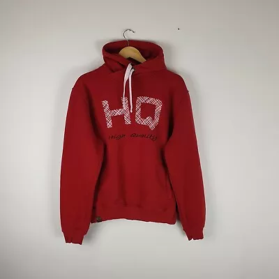 Buy Men's Exclusive High Quailty Red Hoodie Jumper Pullover Graphic Logo HQ Size L • 9.95£