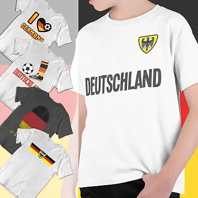 Buy Boys Girls Choice Of GERMANY Kids Football T-Shirts 2022 German World Euro Cup • 7.99£