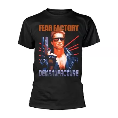 Buy FEAR FACTORY - TERMINATOR BLACK T-Shirt, Front & Back Print X-Large • 20.09£