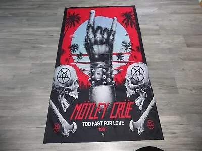 Buy Mötley Crüe Flag Flagge Poster Glam Hair Metal Twisted Sister Steel Panther Ratt • 21.79£