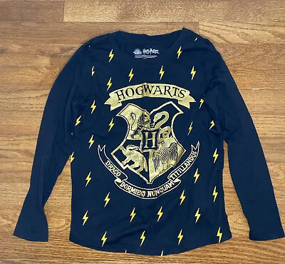 Buy Wizarding World Of Harry Potter Hogwarts Long Sleeve T-Shirt Youth Large 10-12 • 7.72£