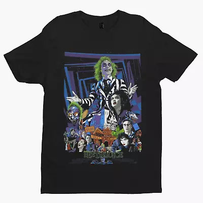 Buy Beetlejuice T-Shirt-  Ghost Horror Halloween Babe Tee Movie Retro Film  90s TV • 10.79£