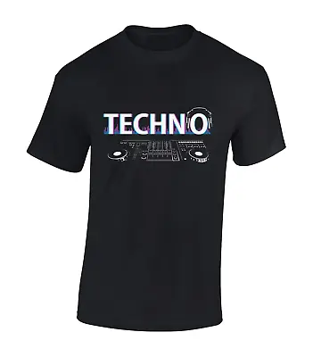 Buy Techno Music Mens T Shirt Dance Edm Acid House Rave 90's Classic Dj Top • 7.99£