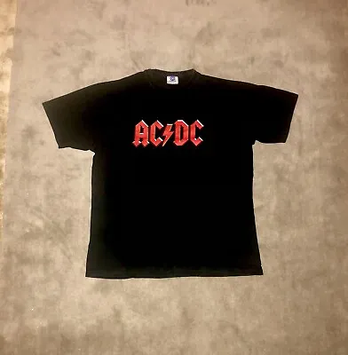 Buy Vintage 2003 AC/DC Rock Band Logo T Shirt Size Men’s Large (read Description!) • 25£